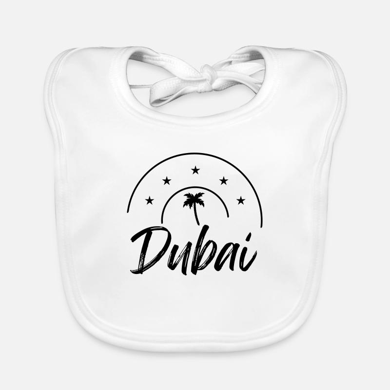 Dubai - Baby Bio-Lätzchen - Weiß