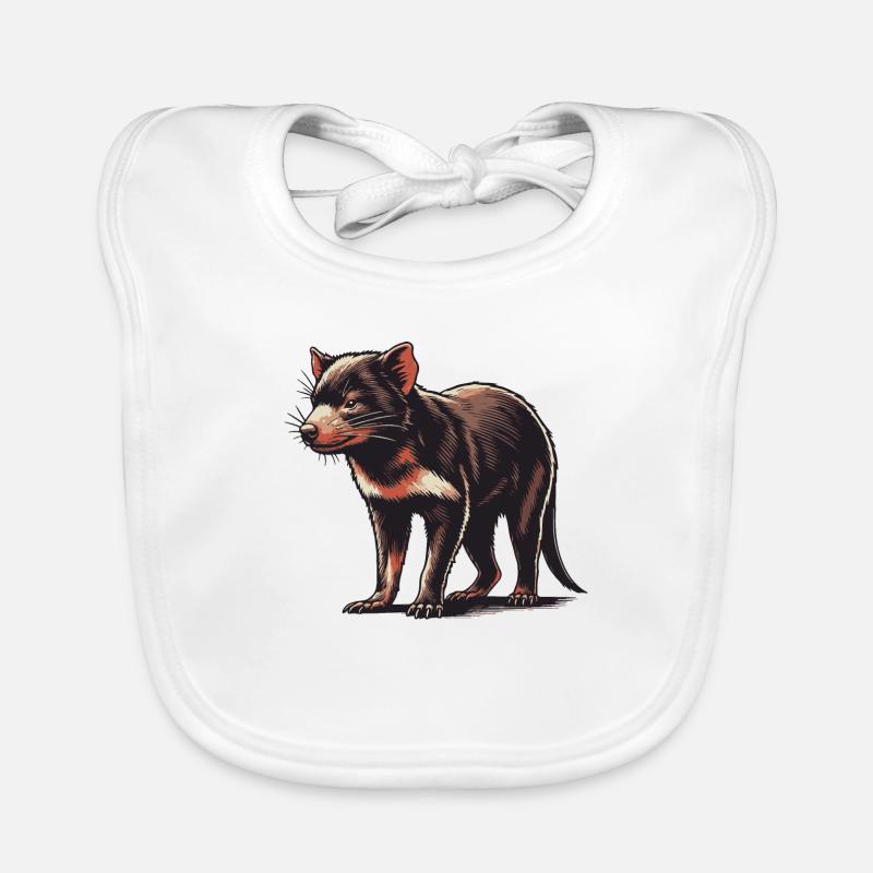 Tasmanian devil Organic Baby Bibs