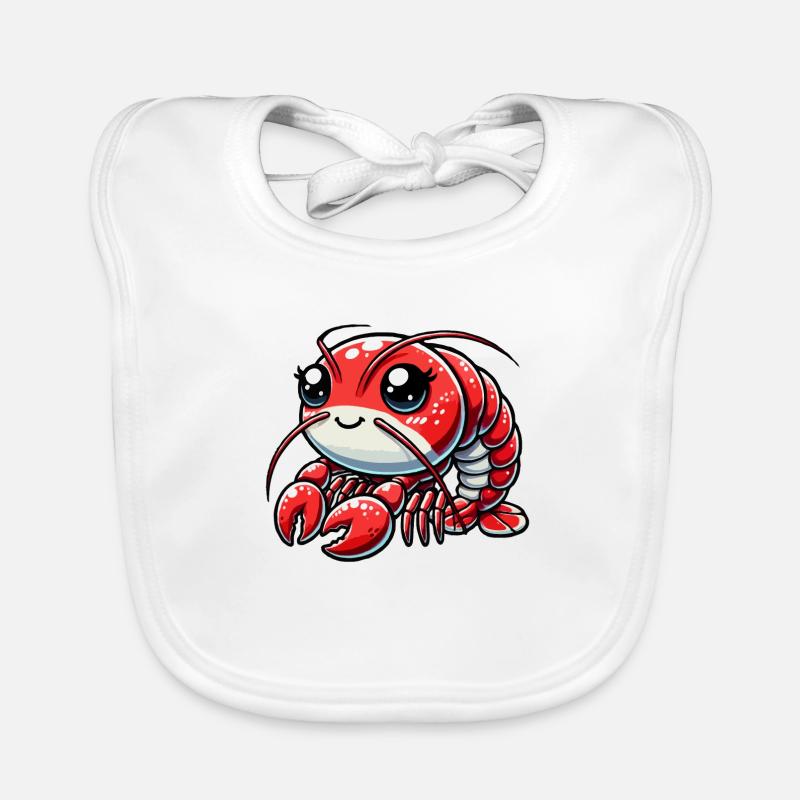 Shrimp child Organic Baby Bibs