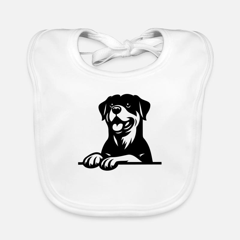 Rottweiler Organic Baby Bibs