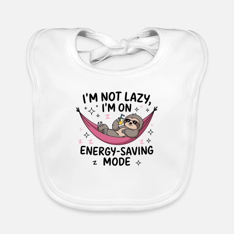 Lazy Sloth Energy Saving Organic Baby Bibs