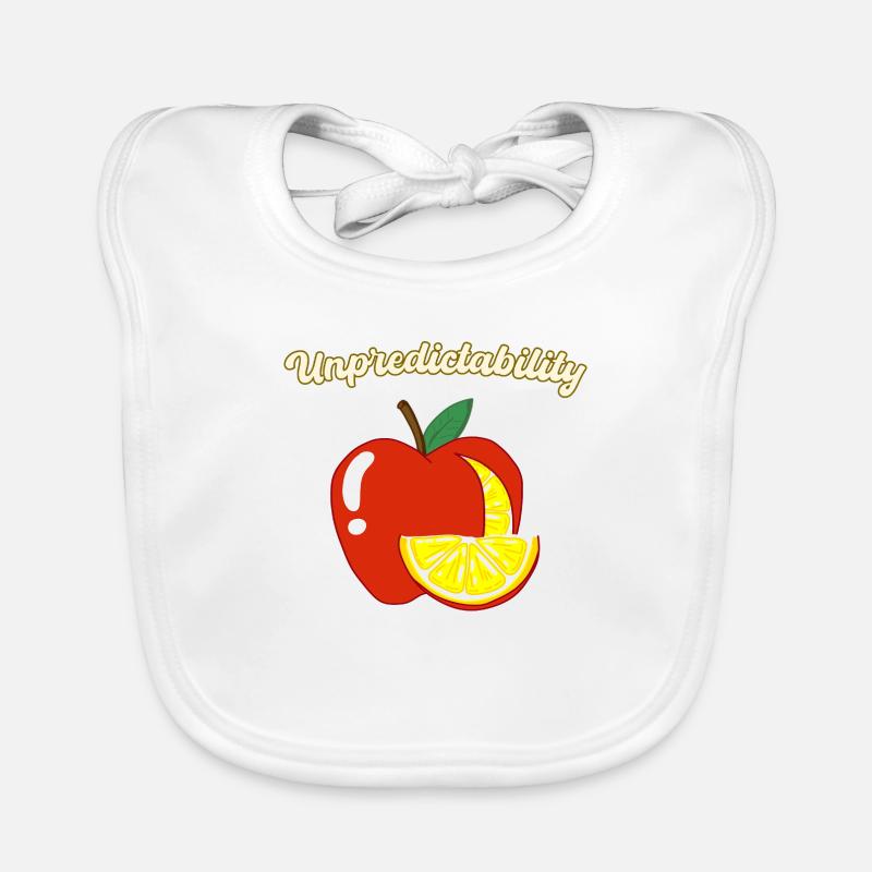 Inprévisibilité Apple Lemon Conception motivante Bavoir bio Bébé