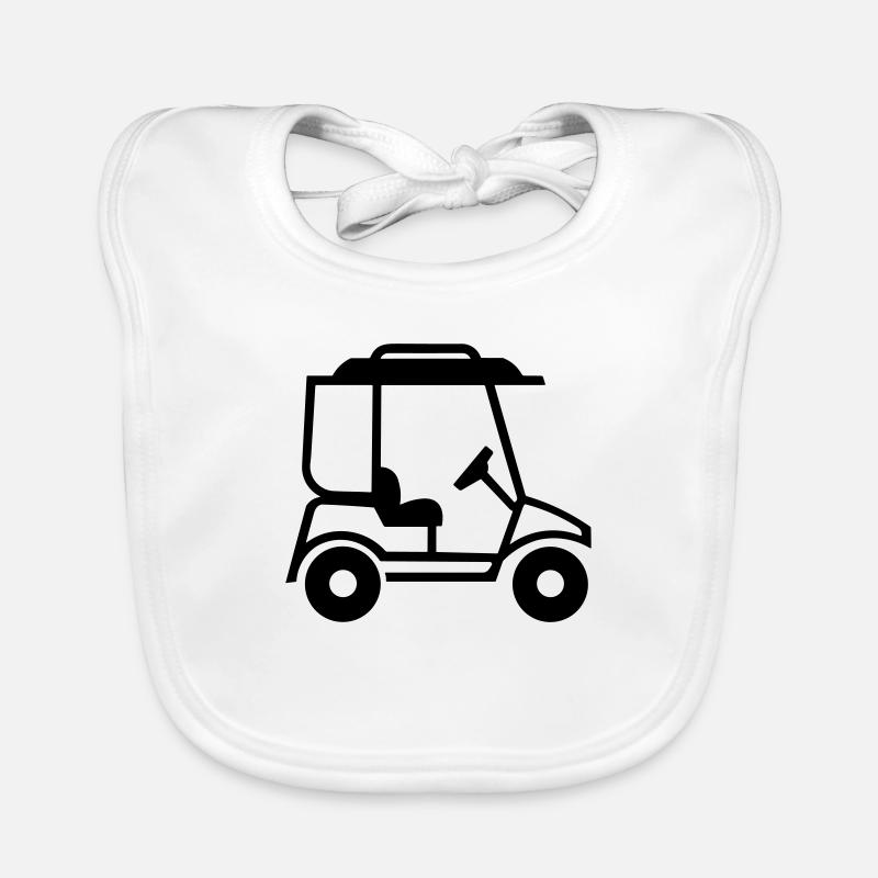 Golf Car Organic Baby Bibs