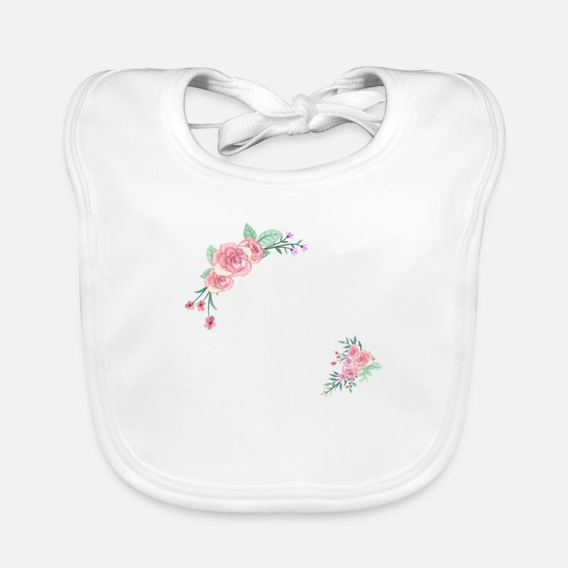 Letter s fleurs Bavoir bio Bébé