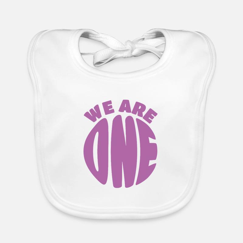 WE ARE ONE (ONE EARTH) Baby Bio-Lätzchen