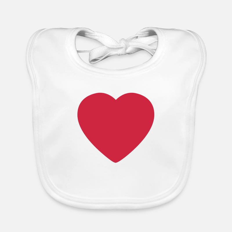 Heart Round Baby Bio-Lätzchen