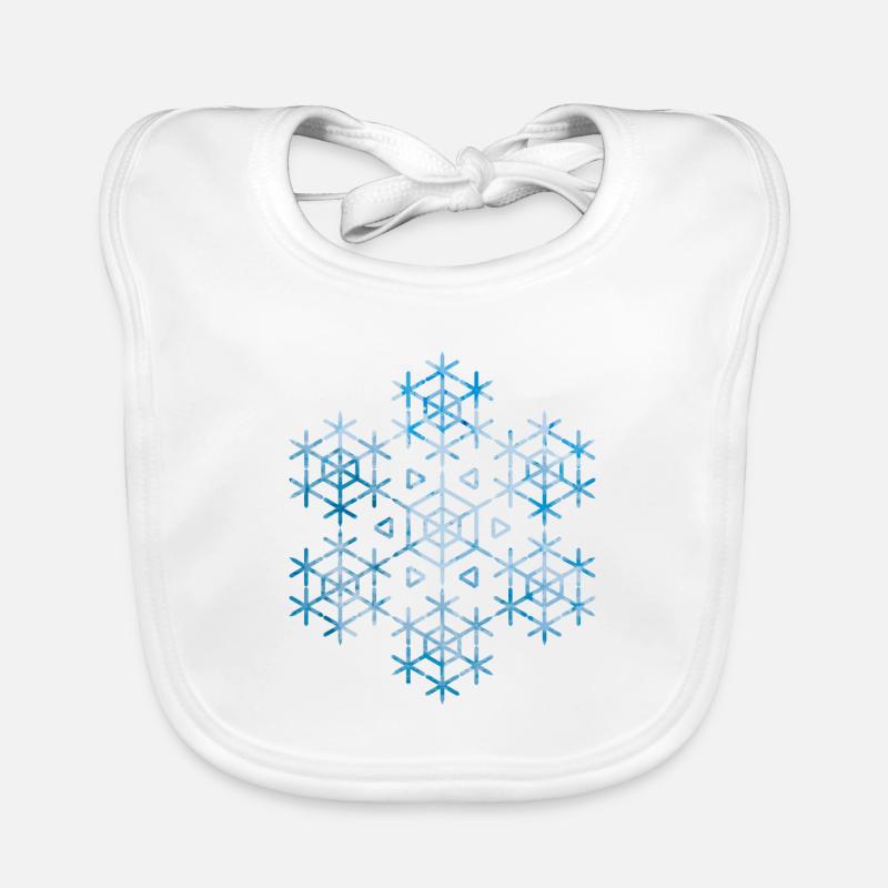 snowflake Organic Baby Bibs