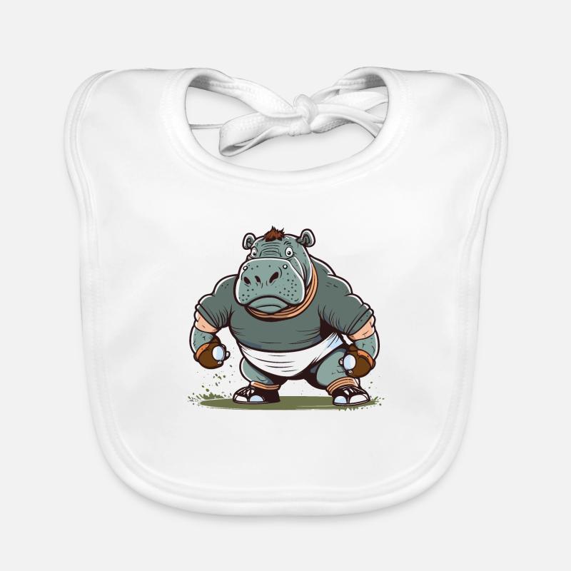 Hippo Scrum Organic Baby Bibs