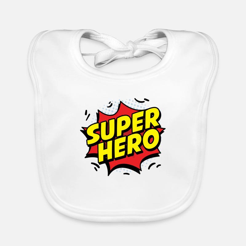 SUPER HERO Bavoir bio Bébé