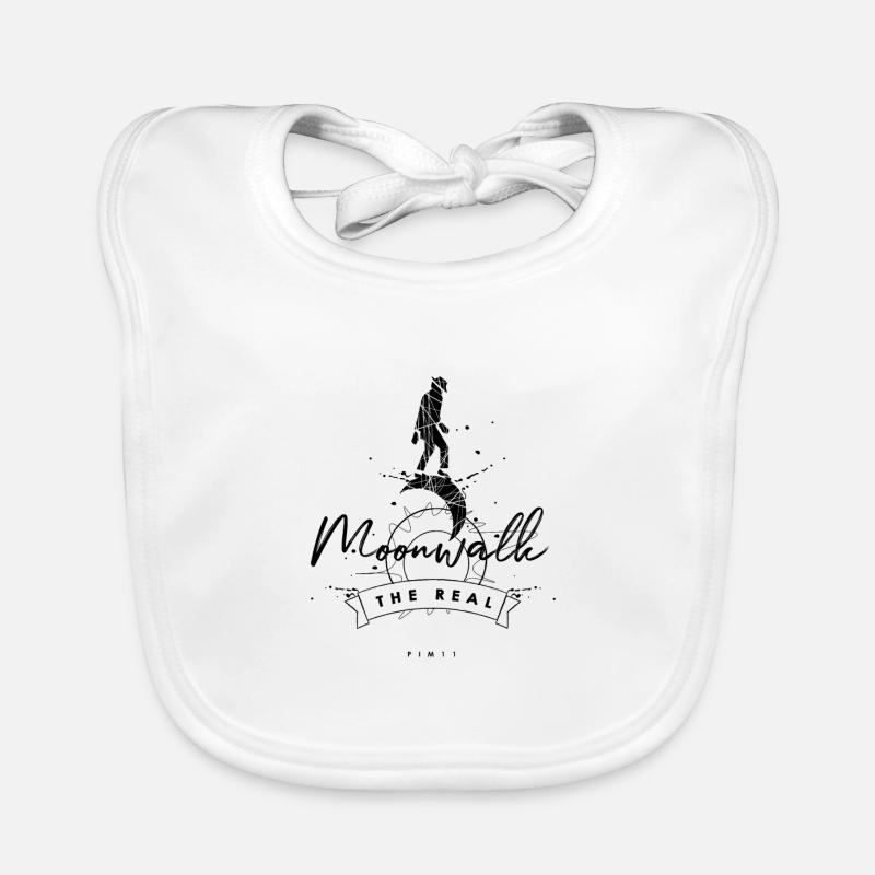 Real Moonwalk - Baby Bio-Lätzchen - Weiß