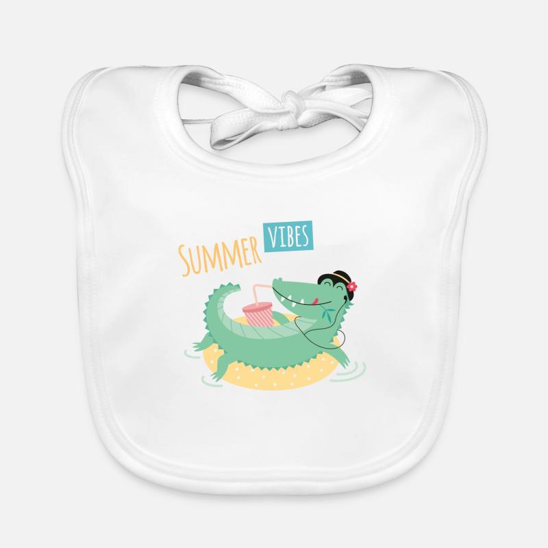 SUMMER VIBES Organic Baby Bibs