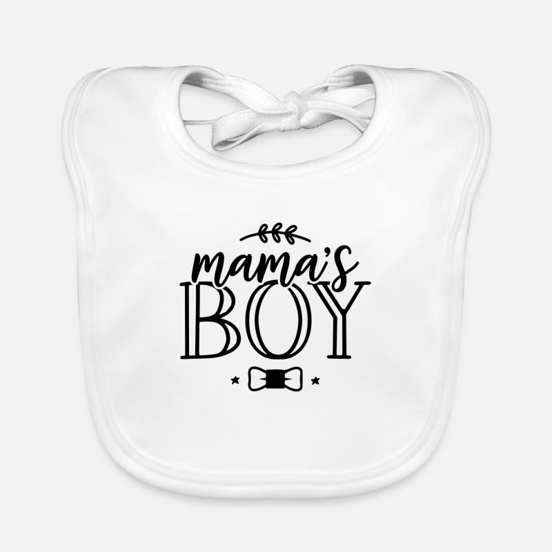 Fils à maman - Bavoir bio Bébé - blanc