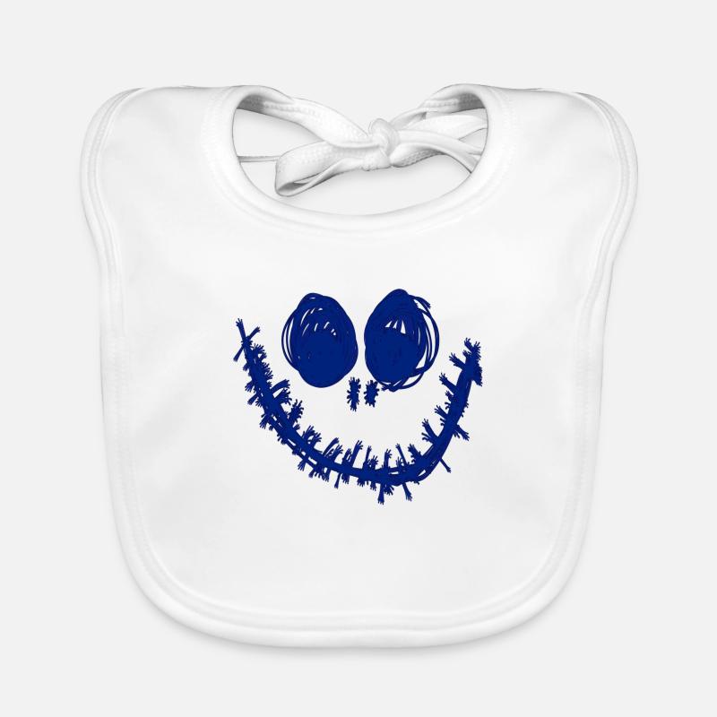Jack o’lantern, monstre, visage, halloween Bavoir bio Bébé