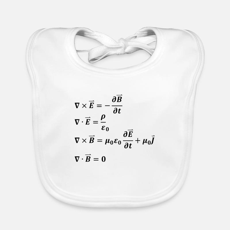Physics Formula Equations Physicist Gift Organic Baby Bibs