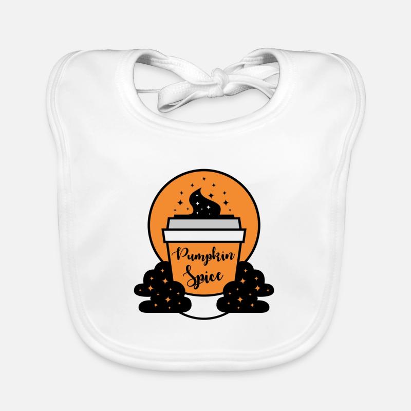 Pumpkin Spice Organic Baby Bibs