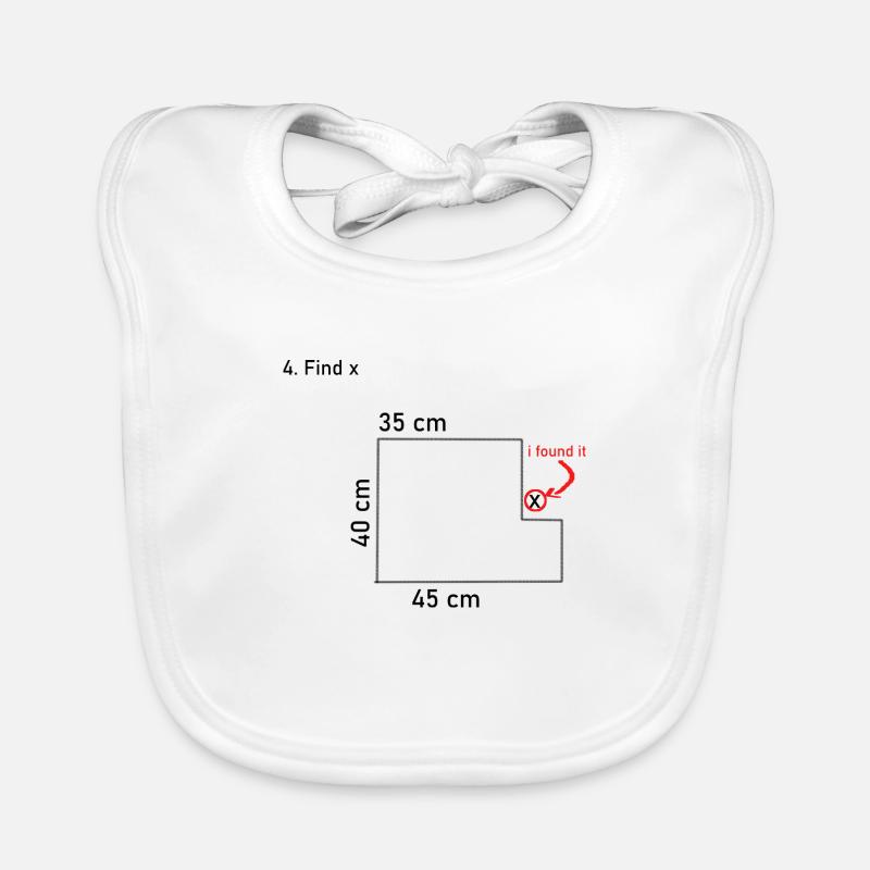 Mathematik Mathe Witz Geschenk Geschenkidee Nerdy Baby Bio-Lätzchen