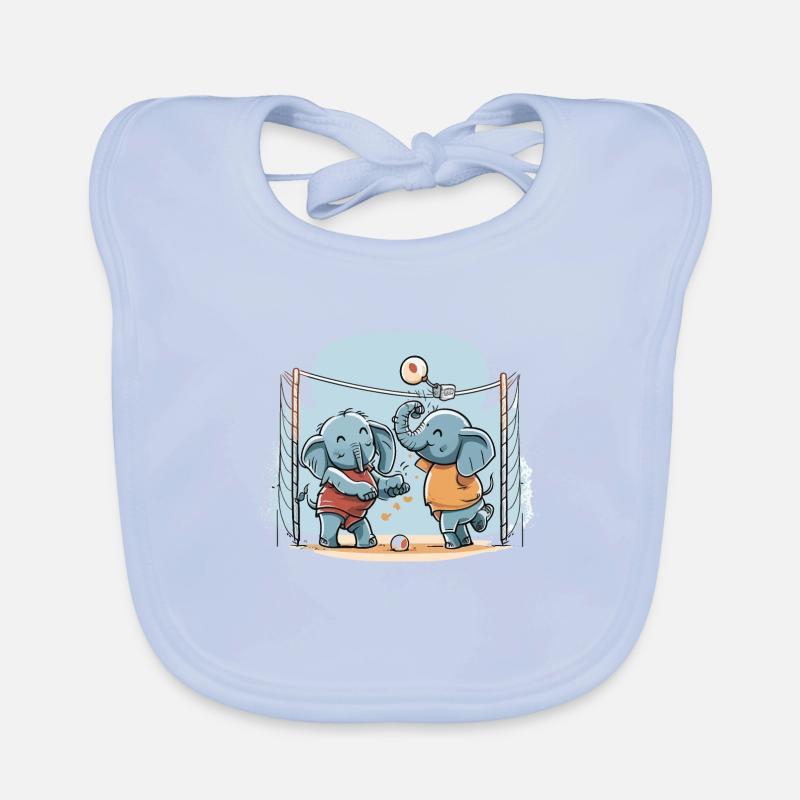 Elephant Spike Organic Baby Bibs