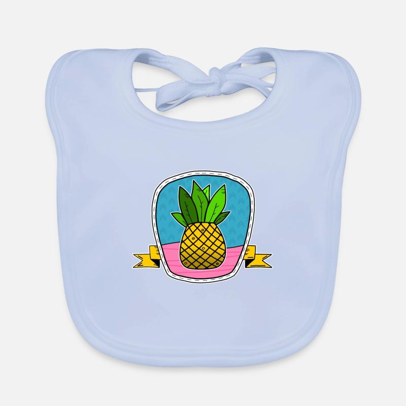 Schild ananas Baby Bio-Lätzchen