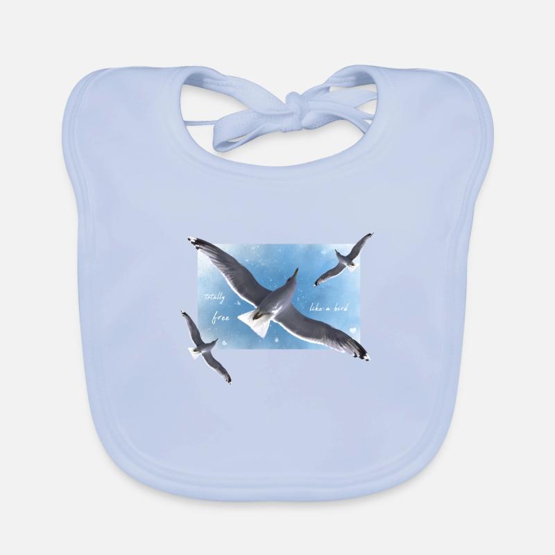 frei sein wie ein Vogel Baby Bio-Lätzchen