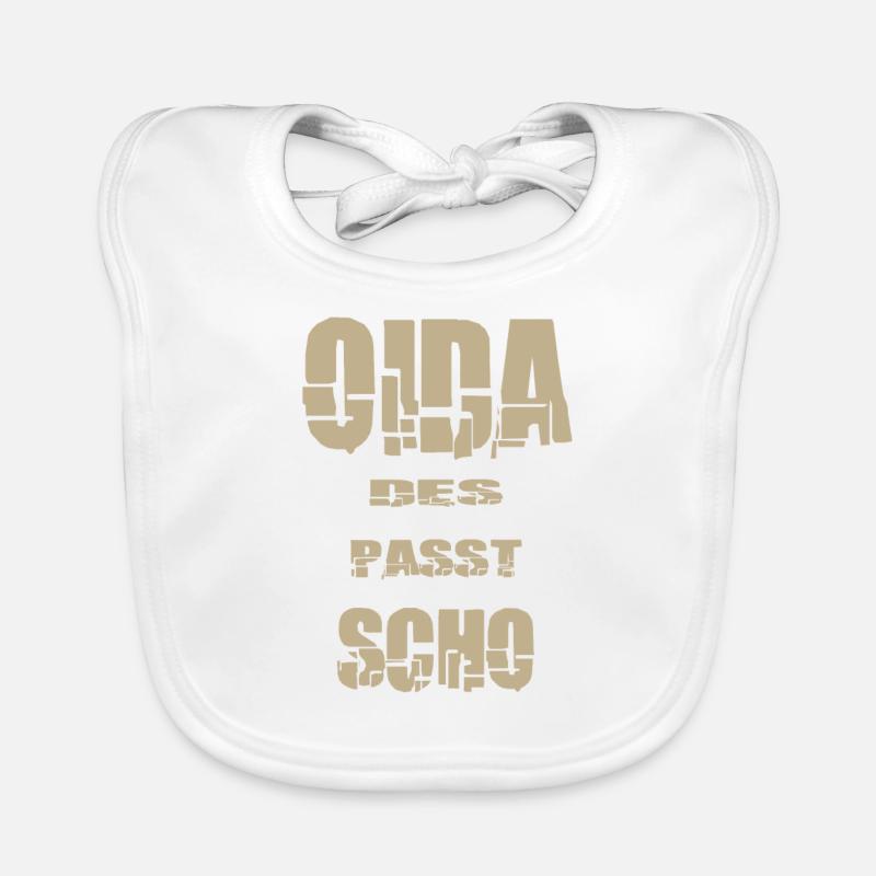 Oida des passt scho Baby Bio-Lätzchen