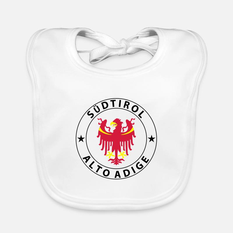 Tyrol du Sud - Bavoir bio Bébé - blanc