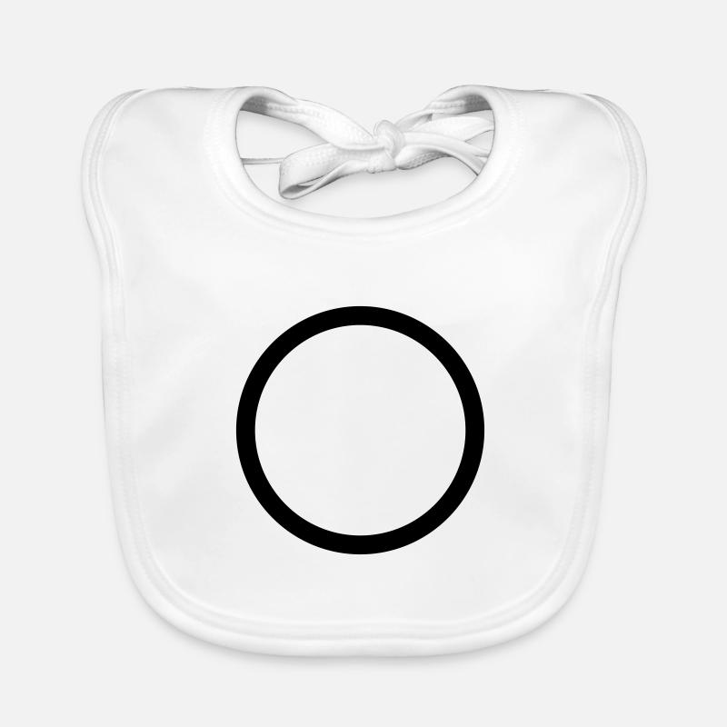 circle solid Organic Baby Bibs