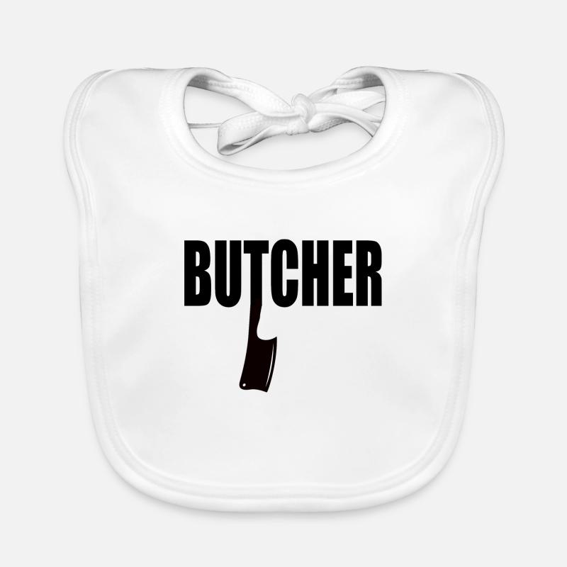 Fleischer Metzger Schlachter Baby Bio-Lätzchen