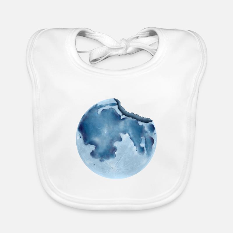 Zerbrochener Mond Baby Bio-Lätzchen