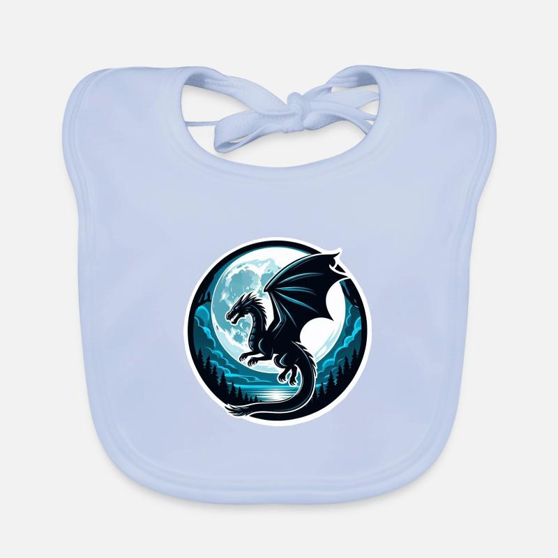 Lunar Dragon’s Flight Organic Baby Bibs