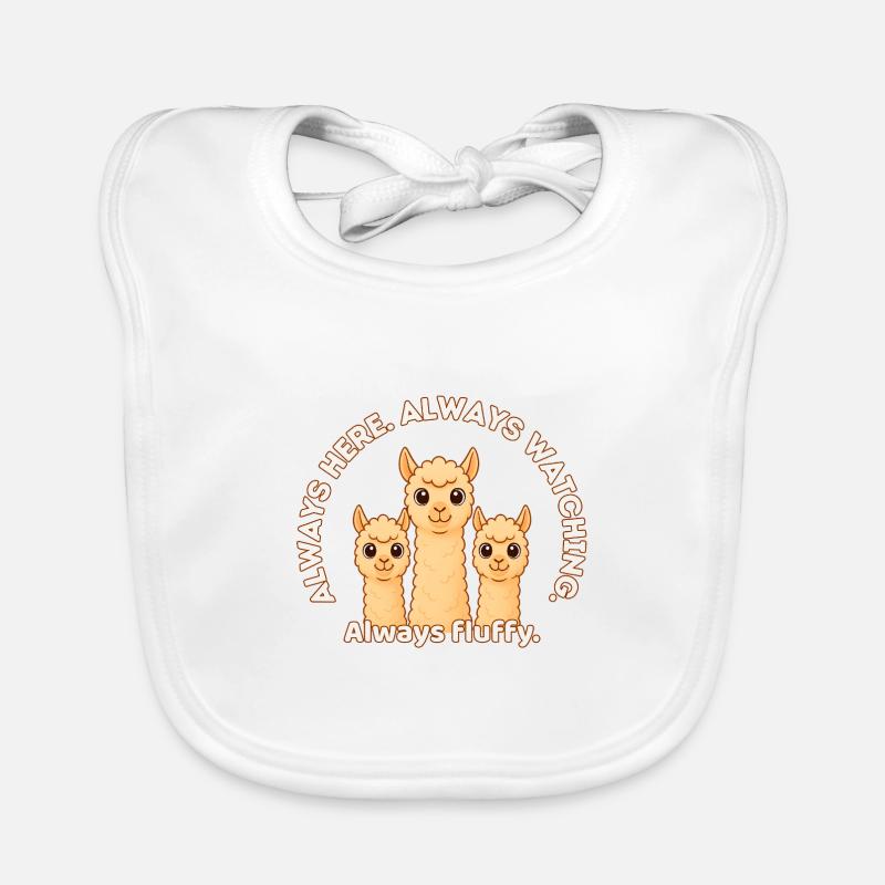 Always Watching and Fluffy – Fluffy Alpacas Organic Baby Bibs