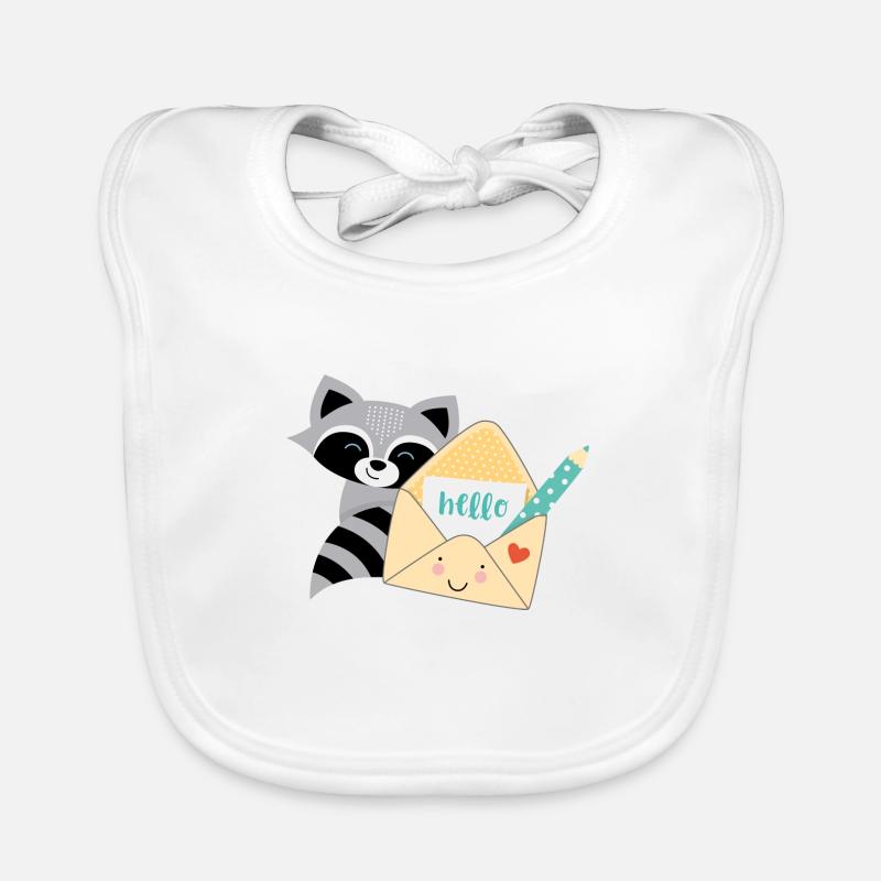 Wasbeer Post Bio-slabbetje voor baby's