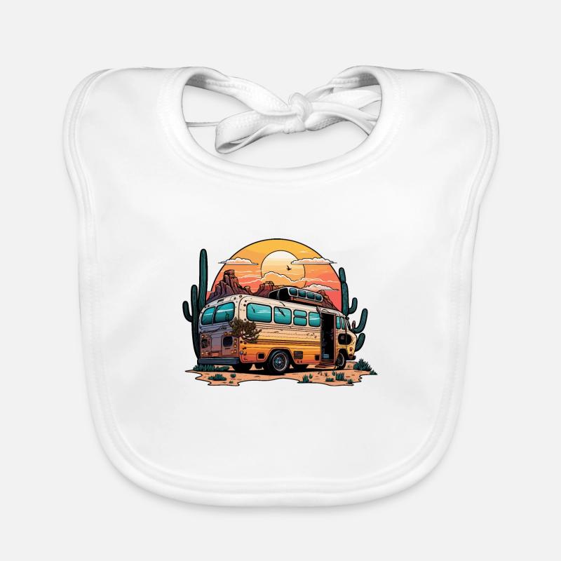 School Bus Adventure Organic Baby Bibs
