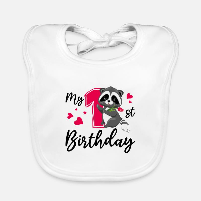 My first birthday Organic Baby Bibs