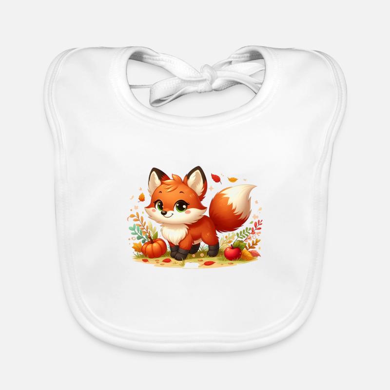 Fuchs Herbst 3 Baby Bio-Lätzchen