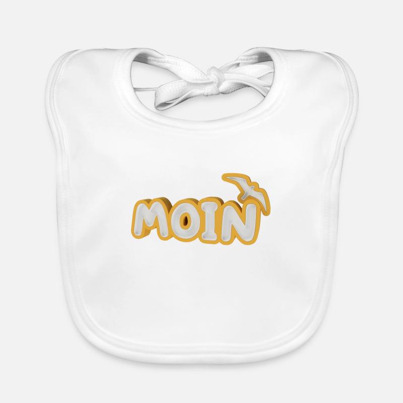 Moin mit Möwe Baby Bio-Lätzchen