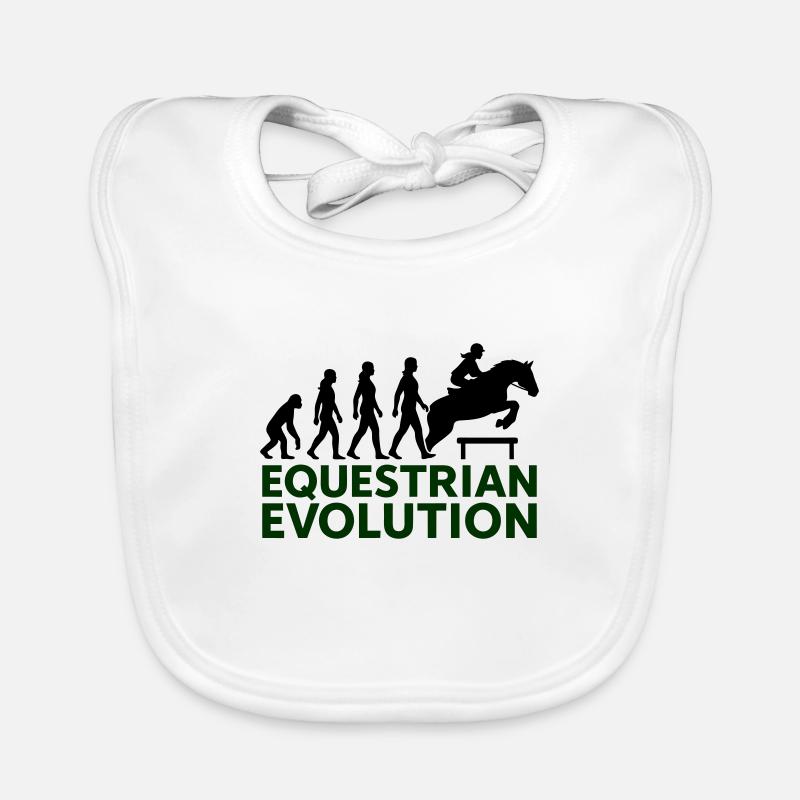 Equestrian Evolution Rider Gift Cool Organic Baby Bibs