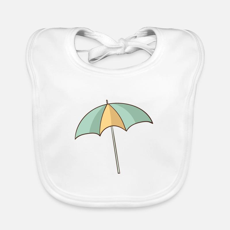 parasol - Bavoir bio Bébé - blanc