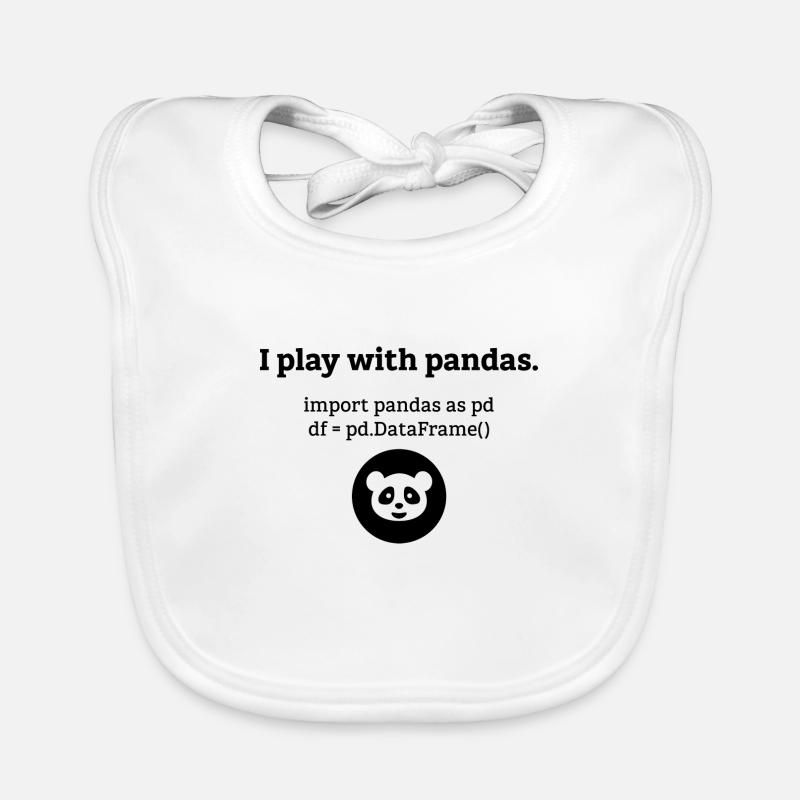 Pandas Datenwissenschaft Informatik Geschenk Baby Bio-Lätzchen