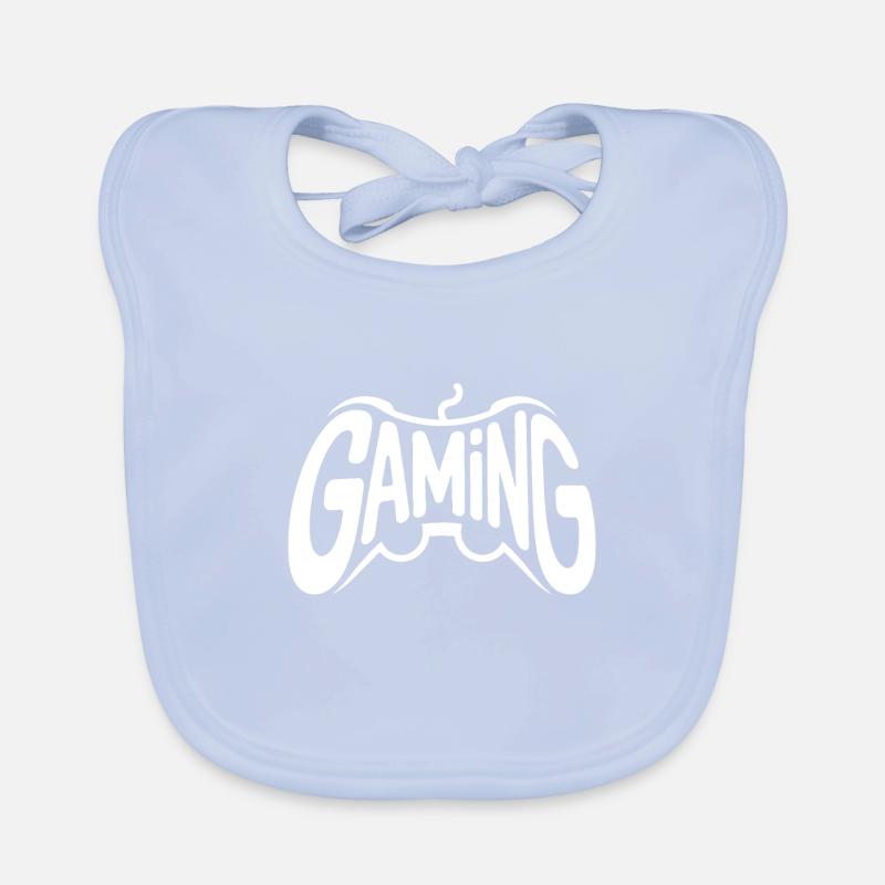 Gaming - Cooles Controller-Logo Baby Bio-Lätzchen