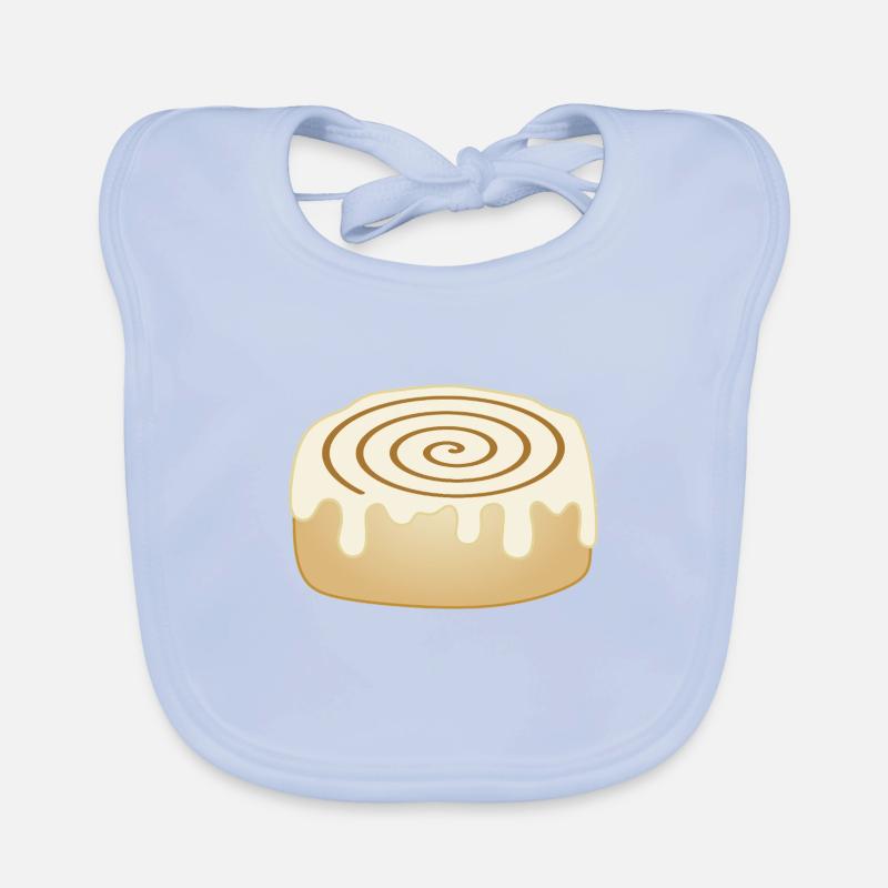 cinnamon roll Organic Baby Bibs