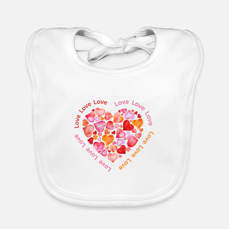 Love is everything Baby Bio-Lätzchen