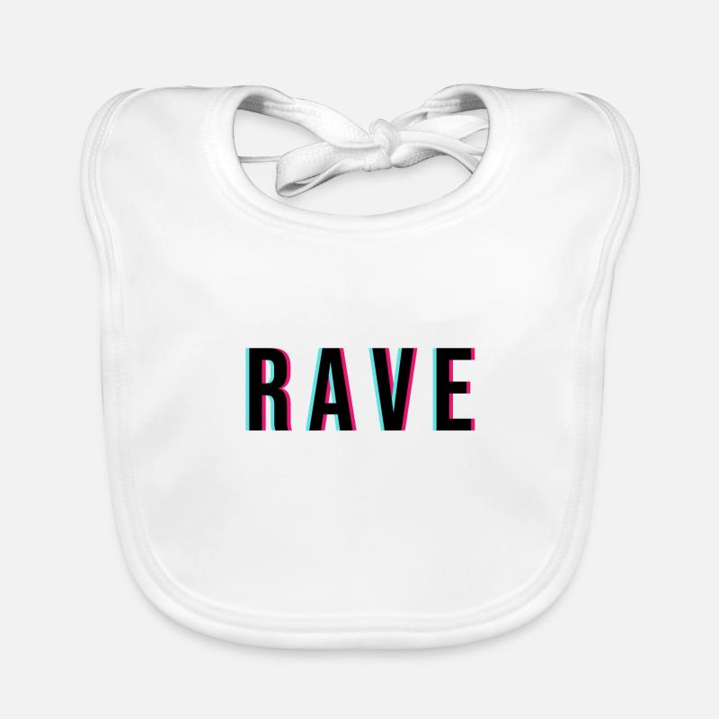 RAVE rave - Bavoir bio Bébé - blanc