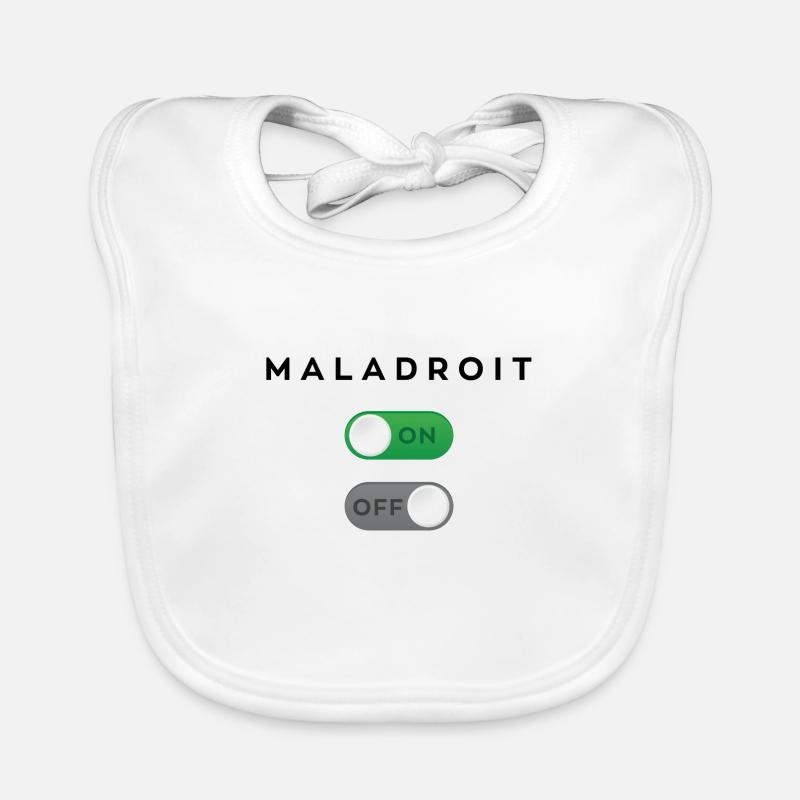 Maladroit mode on Bavoir bio Bébé