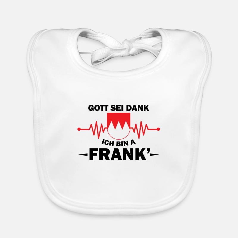 Gott sei Dank ich bin ein Frank Geschenk Design Baby Bio-Lätzchen