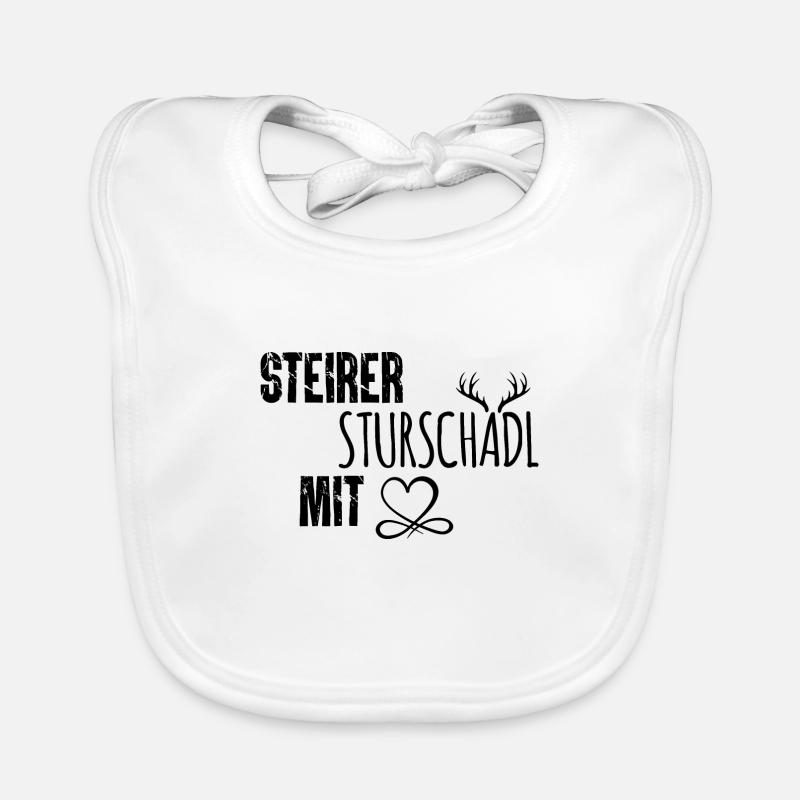 Steirer sturschädel mit Geschenk Steiermark Baby Bio-Lätzchen