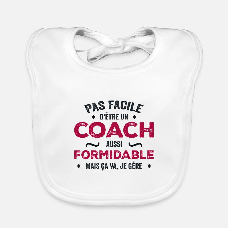 Es ist nicht einfach, ein so großartiger Trainer zu sein Baby Bio-Lätzchen