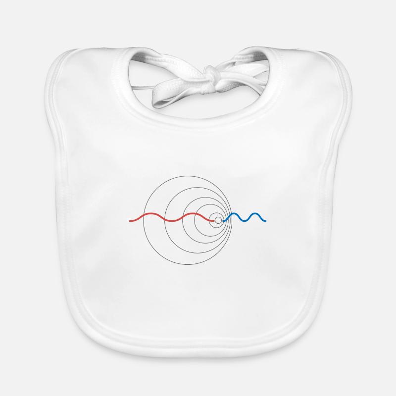 Welle Doppler Effekt Physik Physiker Geschenk Baby Bio-Lätzchen
