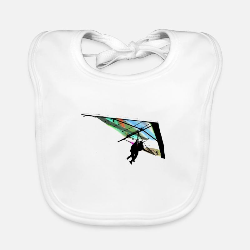 kite flying, sailing, flying, graffiti Organic Baby Bibs
