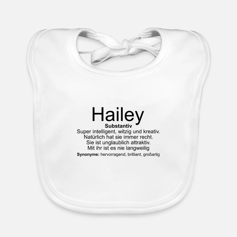 Name Definition Hailey Baby Bio-Lätzchen