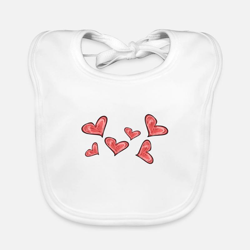 Heart Heart Organic Baby Bibs